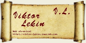 Viktor Lekin vizit kartica